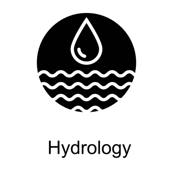 Vector Sólido Hidrología — Archivo Imágenes Vectoriales
