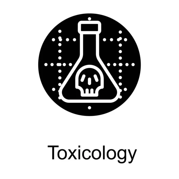 Logotipo Toxicológico Del Vector Sólido — Archivo Imágenes Vectoriales