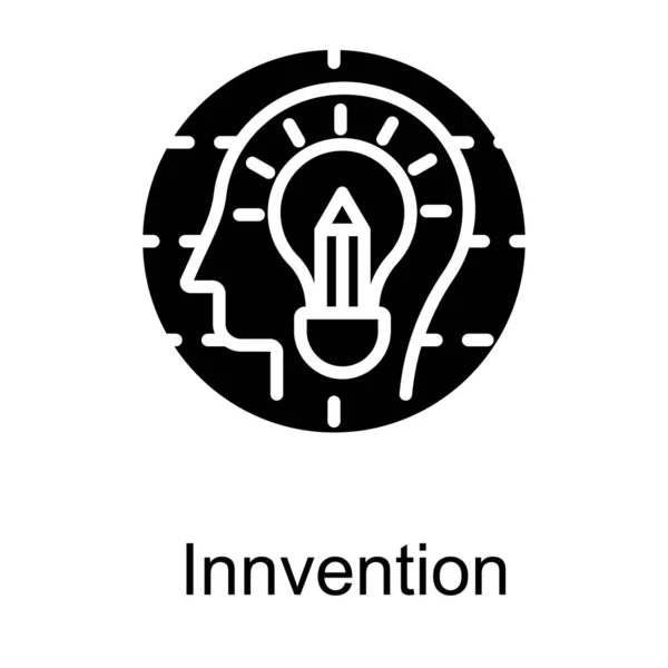 Innovation Logotyp Solid Vektor Design — Stock vektor