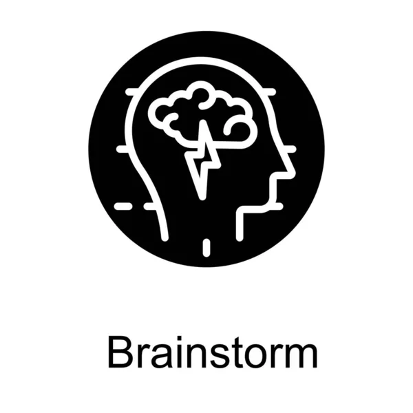 글리프 로고의 브레인스토밍 — 스톡 벡터