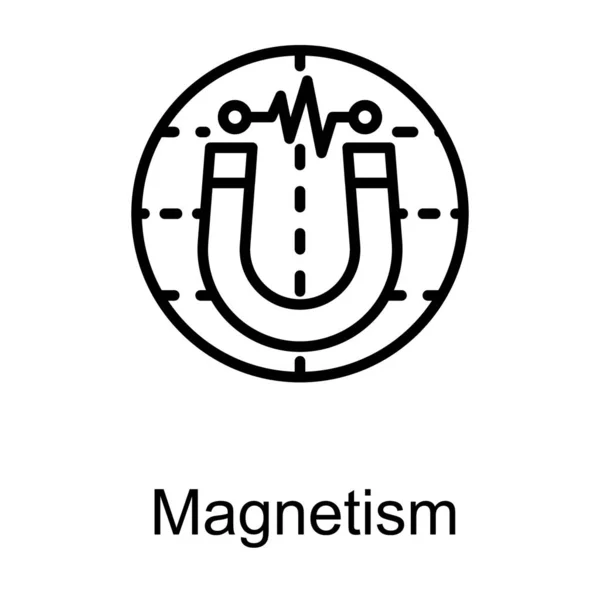 Логотип Линии Электромагнитной Силы — стоковый вектор