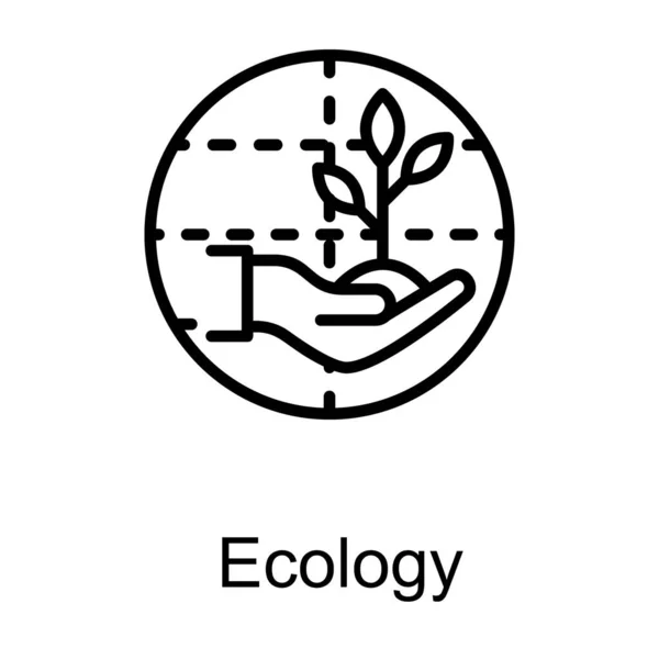 Logo Vecteur Conservation Des Plantes — Image vectorielle
