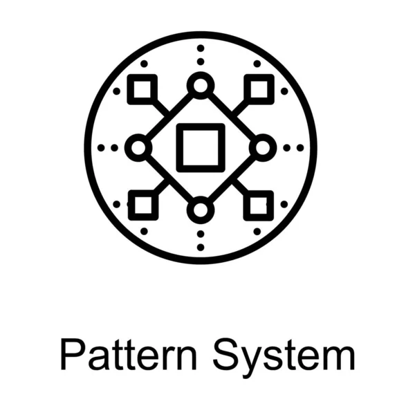 Sistema Padrão Vetor Linha — Vetor de Stock