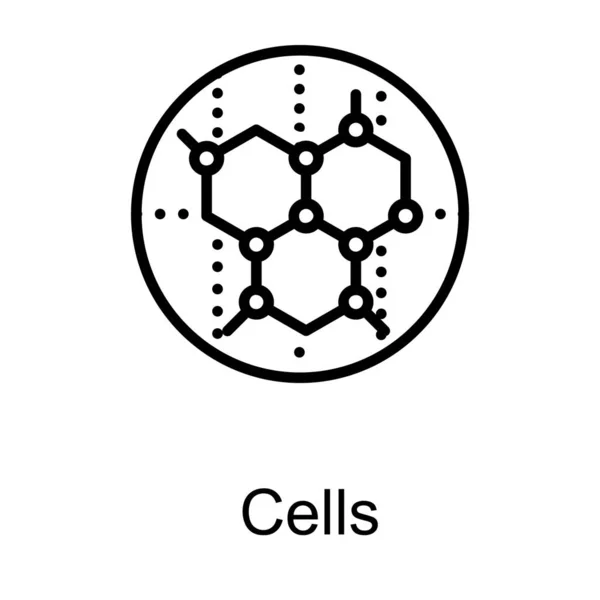 Молекулярная Химия Конструкции Линий — стоковый вектор