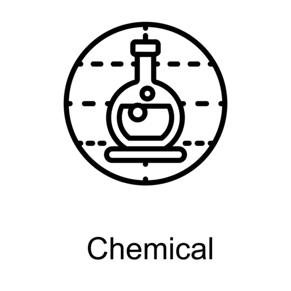 生产线设计的化学烧瓶 — 图库矢量图片