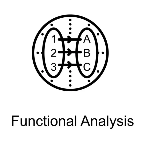 ラインデザインにおける数学的論理ロゴ — ストックベクタ