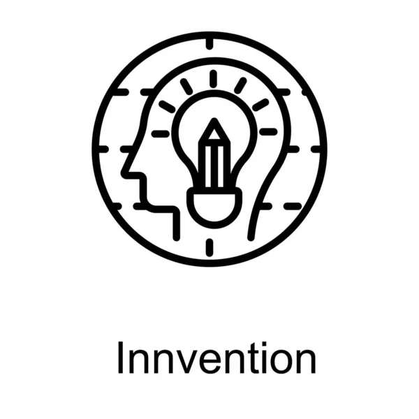 Innovationslogo Linienvektordesign — Stockvektor