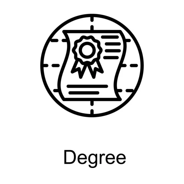 디자인의 디플로마 — 스톡 벡터