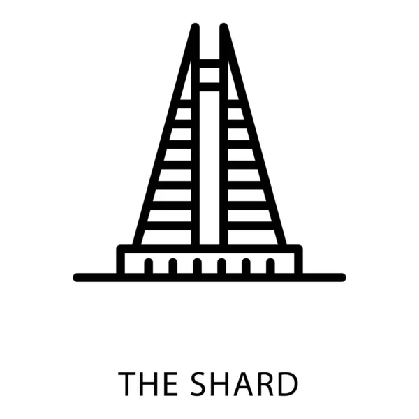 Іконка Лінії Вектор Shard — стоковий вектор