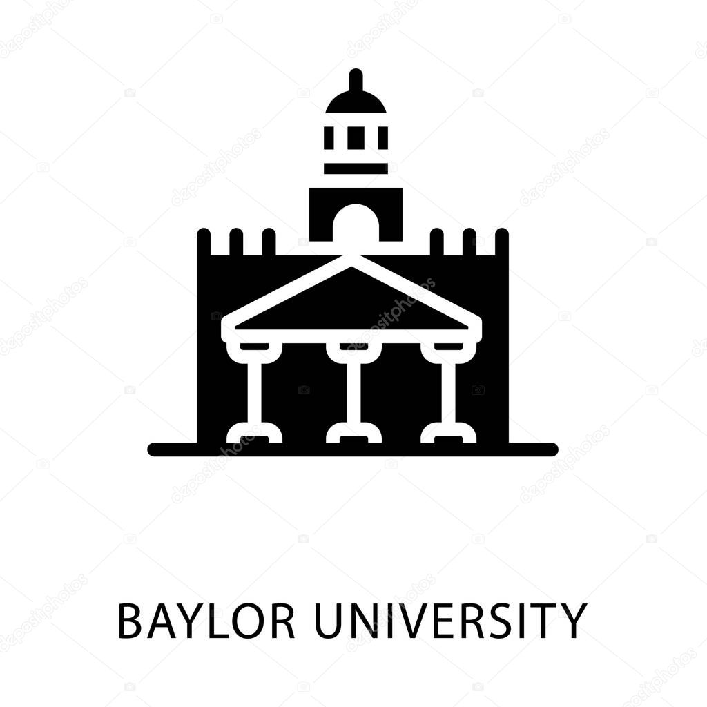 Glyph Icon Of Baylor University Building Premium Vector In Adobe Illustrator Ai Ai Format Encapsulated Postscript Eps Eps Format