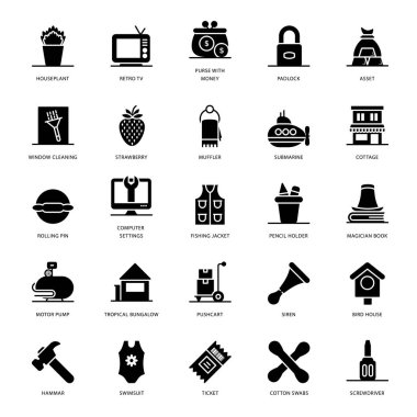 Tasarım projeniz için teknik glyph simgeleri paketi sıyoruz. Kullanılabilir vektörlerin tasarım ihtiyaçlarınız için kullanımı kolaydır. 