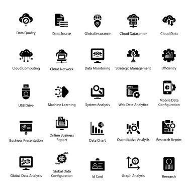Tasarım projeniz için bu zengin veri analitiği görselleri elde edin. Veri bilimi görselleri değiştirilebilir ve kullanımı kolaydır. Çarpıcı set artık elinizin üzerindedir. Mutlu indirme! 