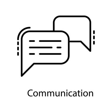 Satır vektör tasarımında konuşma simgesi