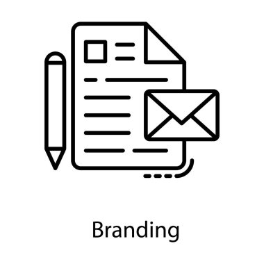 Markalama çizgisi simgesi tasarım vektörü