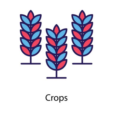 Arpa kırpma vektör düz tasarım 