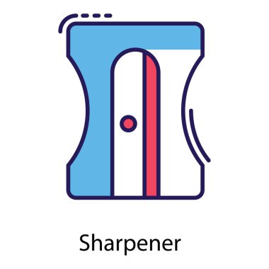 Düz vektör tasarımında keskinleştirme simgesi