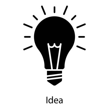 Yaratıcı bir fikir katı vektör tasarımı
