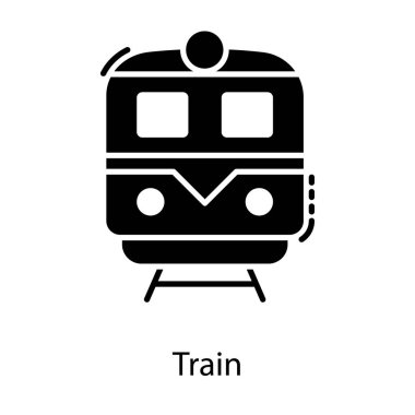 Katı tasarımda tren vektörü.