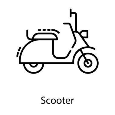 Hat tasarımında scooter simgesi