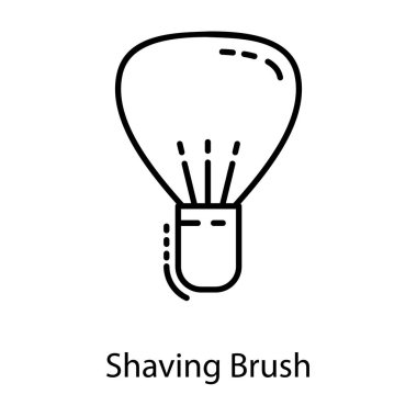 Satır tasarımında tıraş fırçası 