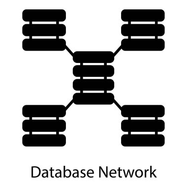 Katı tasarımda veritabanı ağ vektörü 