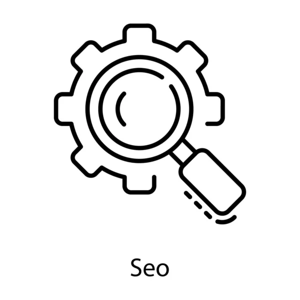 Значок Лінії Пошукової Оптимізації — стоковий вектор