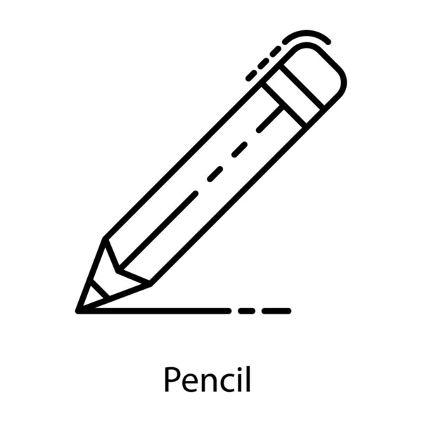 Ikona Ołówka Białym Tle — Wektor stockowy