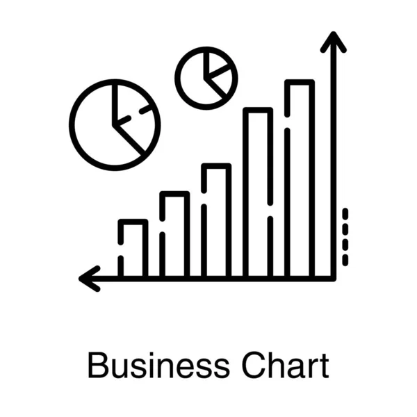 Symbol Des Business Analytics Linienvektors — Stockvektor