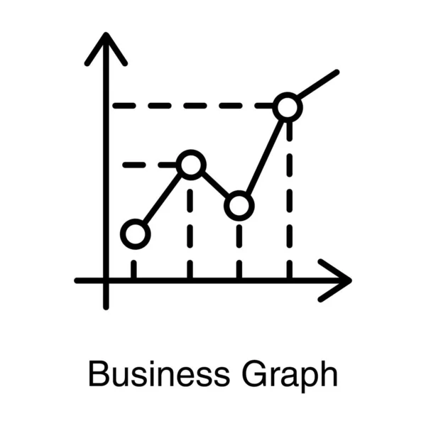 ビジネス チャートインフォグラフィックラインアイコン — ストックベクタ