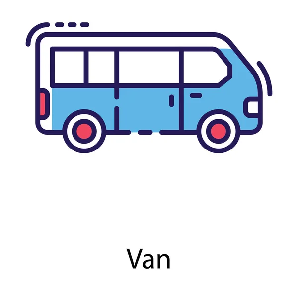 Icône Van Flat Design — Image vectorielle