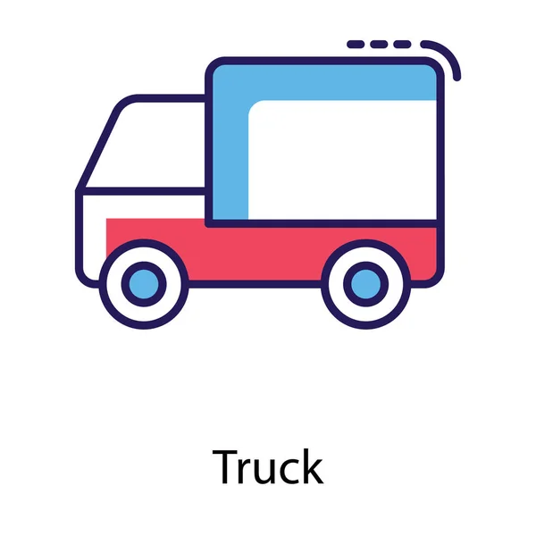Іконка Вантажного Фургона Плоский Дизайн — стоковий вектор