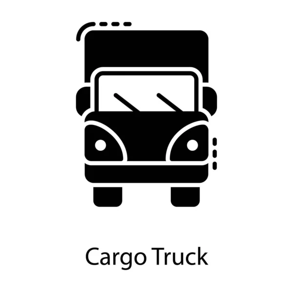 Solid Vektor Design Truck Icon — Stock vektor