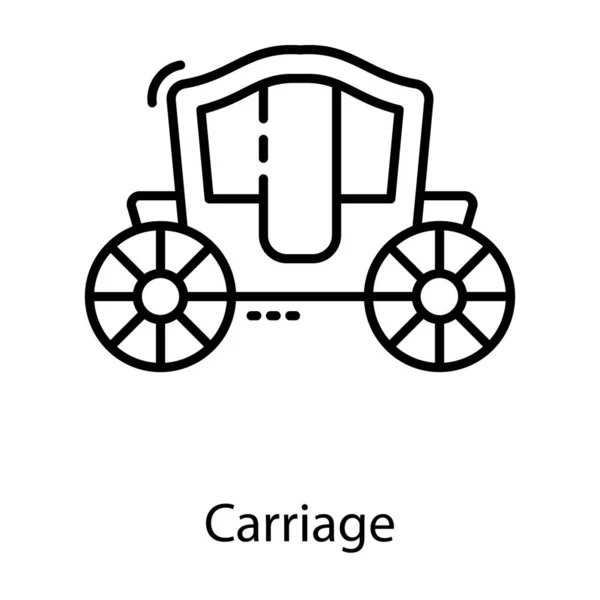 Ícone Vetor Transporte Design Linha — Vetor de Stock