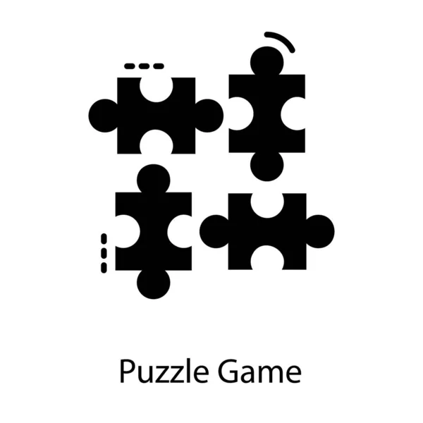 固体設計のパズルゲームベクトル — ストックベクタ