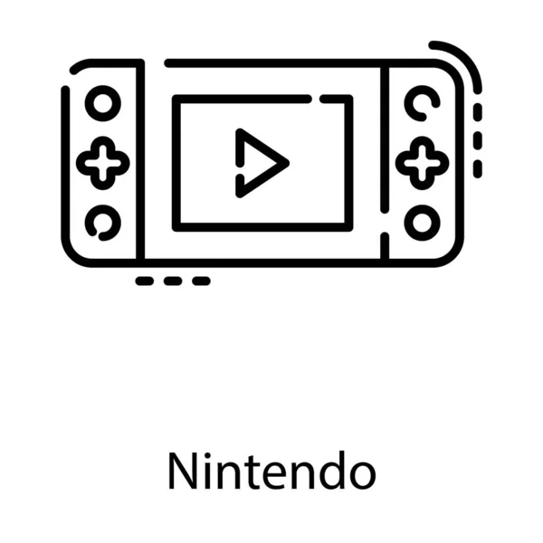 Nintendo Φορητό Σχέδιο Διάνυσμα Παιχνίδι — Διανυσματικό Αρχείο