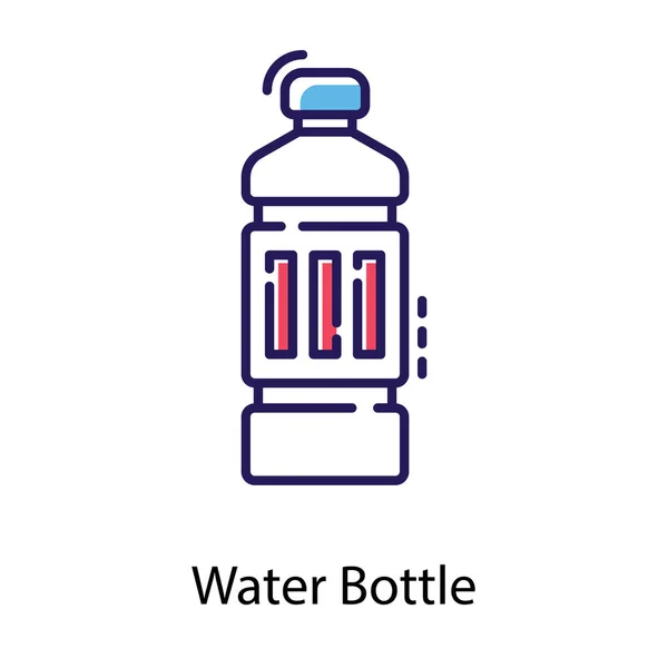 Diseño Plano Del Icono Botella Agua — Archivo Imágenes Vectoriales