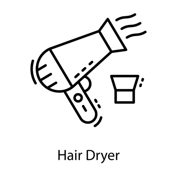 Ikona Návrhu Vysoušeče Vlasů — Stockový vektor