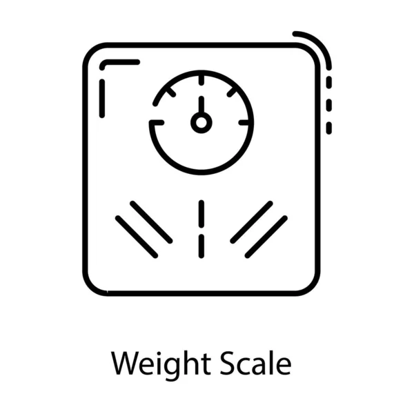 Liniendesign Der Gewichtswaage — Stockvektor