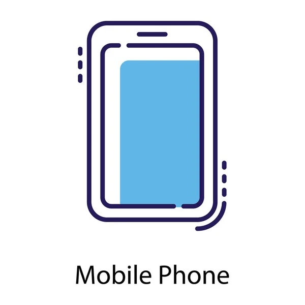 Mobiele Telefoon Apparaat Plat Ontwerp — Stockvector