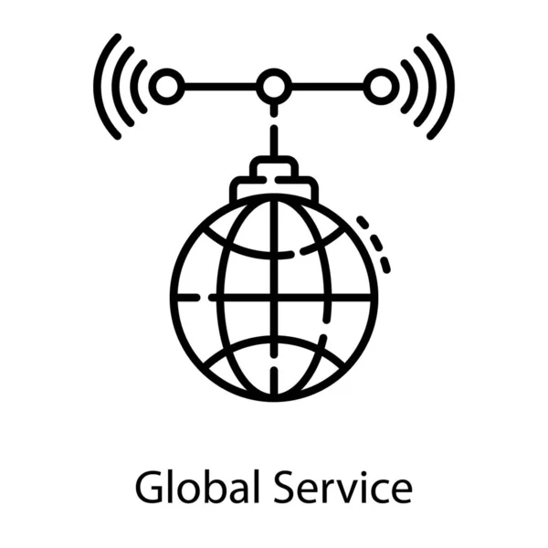Diseño Vectores Servicios Globales — Vector de stock