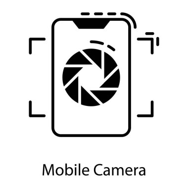 Sağlam tasarımda telefon kamerası vektörü 