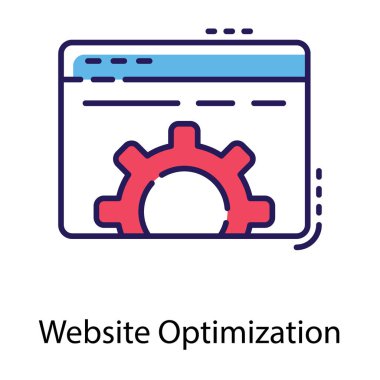 Düz tasarımda web sayfası ayarı.