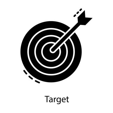 Katı tasarımda hedef dart tahtası vektörü 