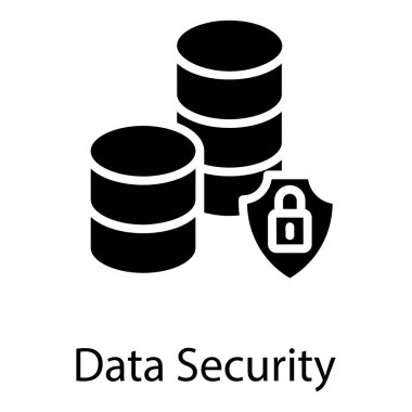 Veri güvenliği simgesinin sağlam tasarımı.