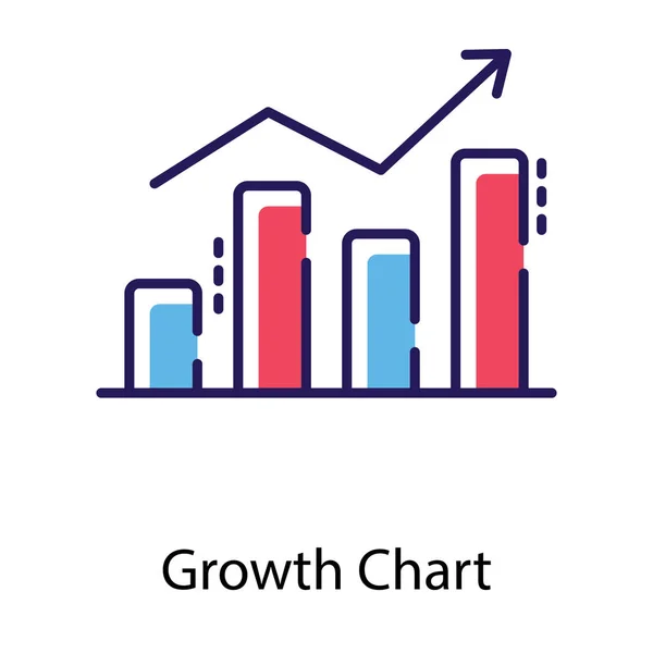 Diseño Vector Gráfico Crecimiento Empresarial — Archivo Imágenes Vectoriales