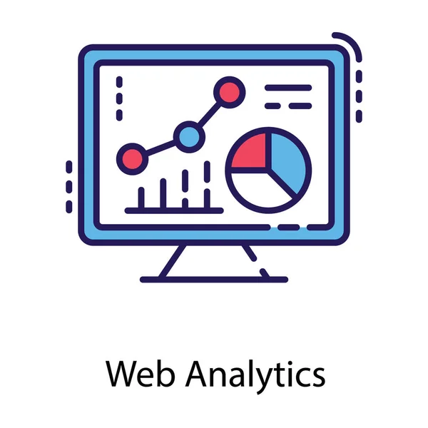 Online Návrh Vektoru Datové Analýzy — Stockový vektor