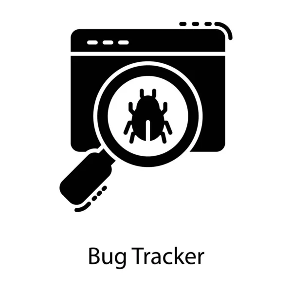 Векторный Дизайн Отслеживания Ошибок Сайта — стоковый вектор