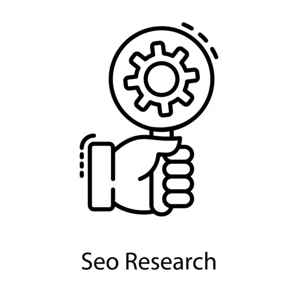 Seo Vector Búsqueda Diseño Línea — Vector de stock