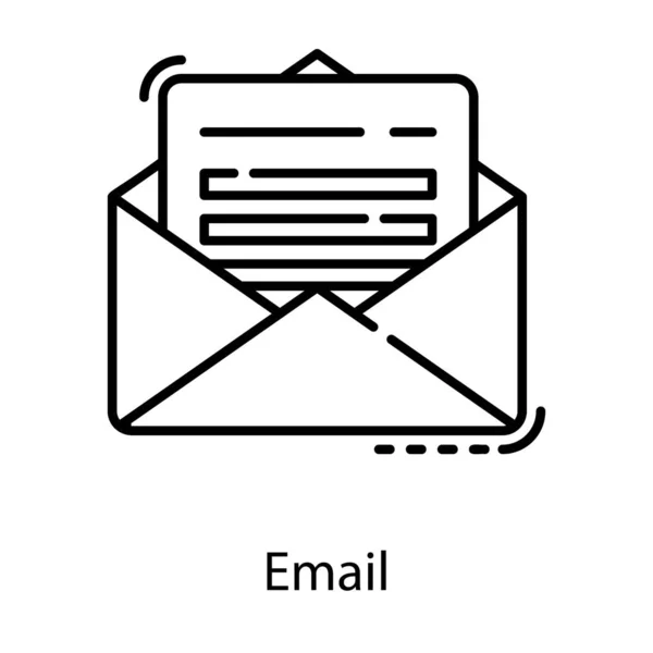 Vetor Mensagem Mail Design Linha — Vetor de Stock