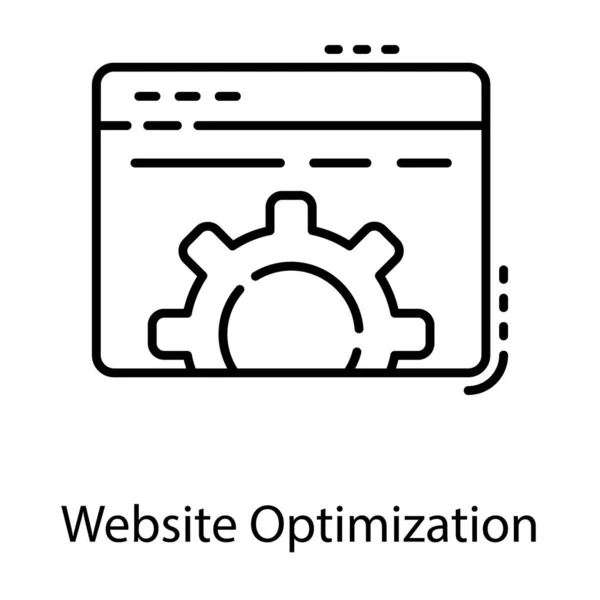 Configuración Página Web Diseño Línea — Archivo Imágenes Vectoriales